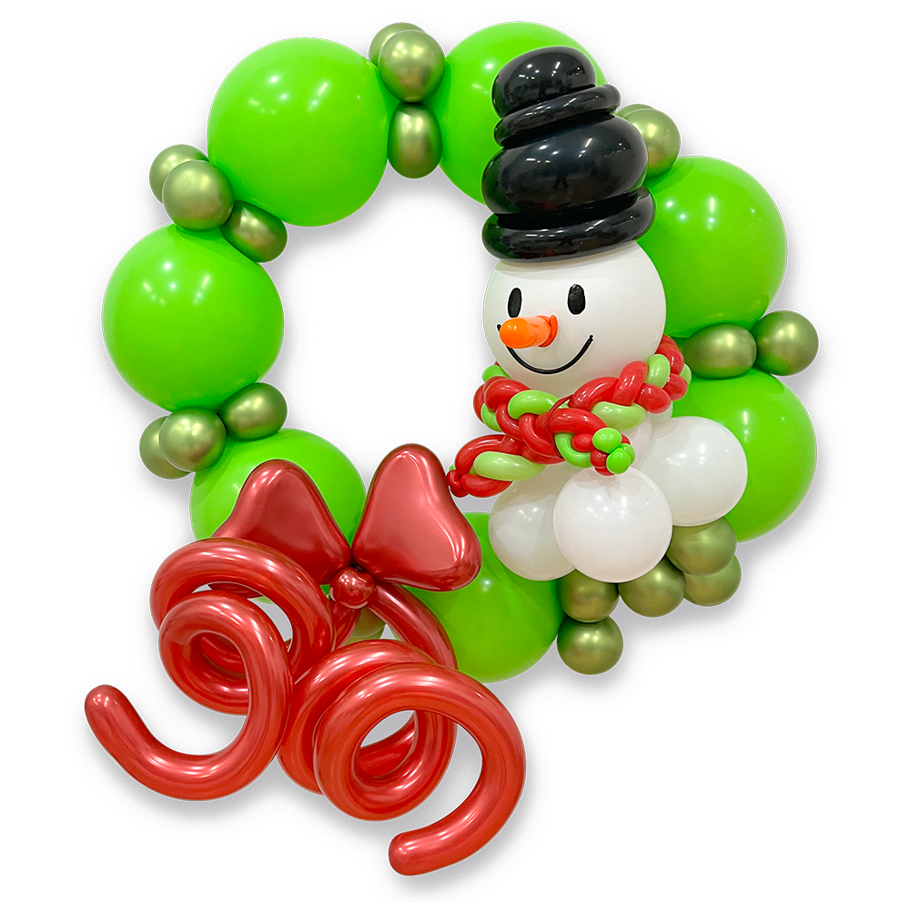 Christmas Snowman Wreath