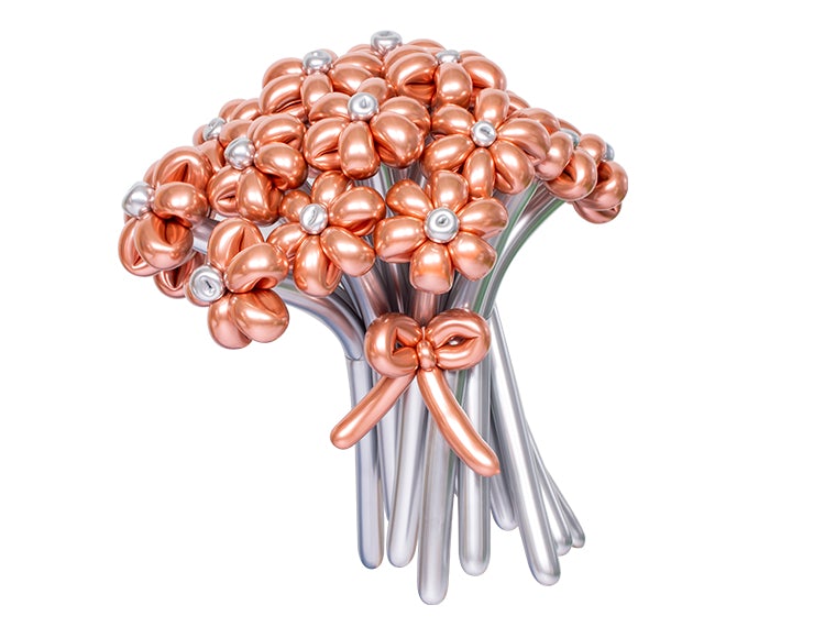 BOUQUET OF FLOWERS IN REFLEX