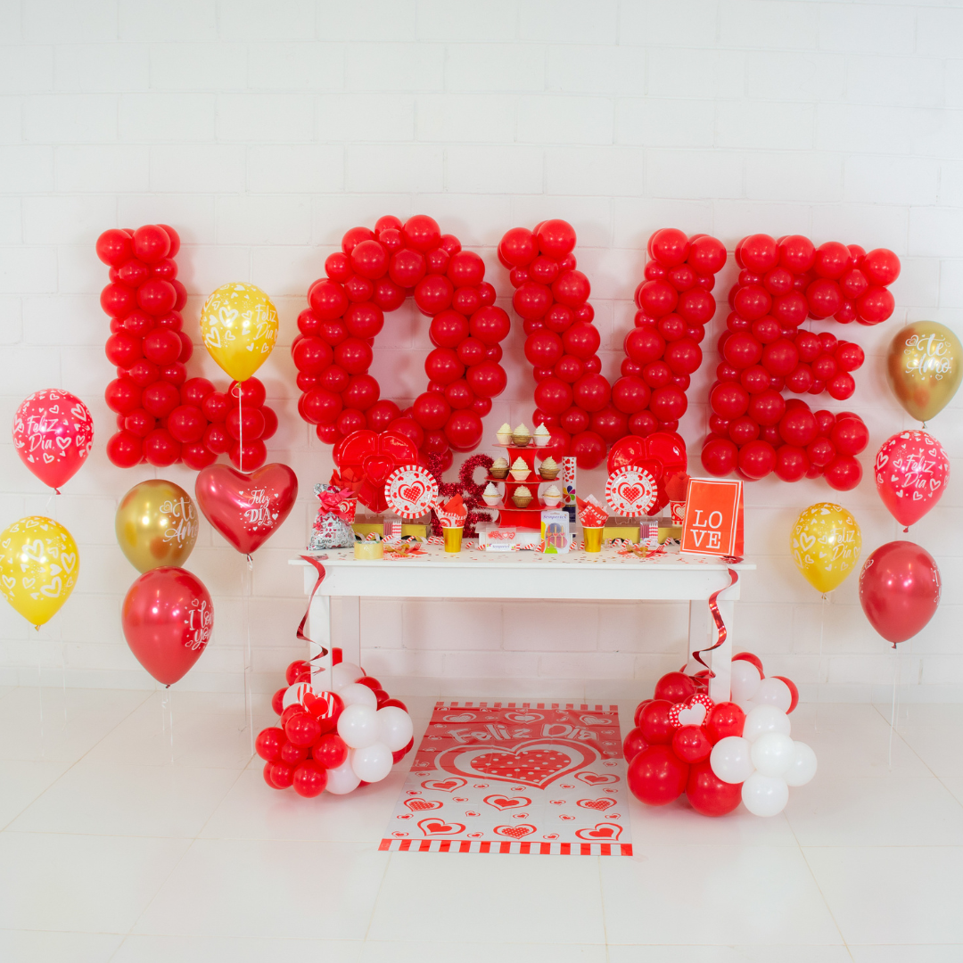 Decoración Corazones Polka