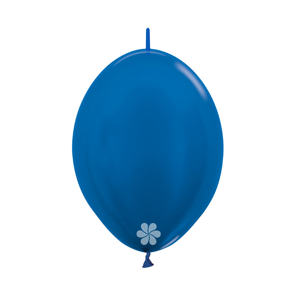 BLUE METAL LINK-O-LOON LATEX BALLOON | SEMPERTEX COLOMBIA– Sempertex