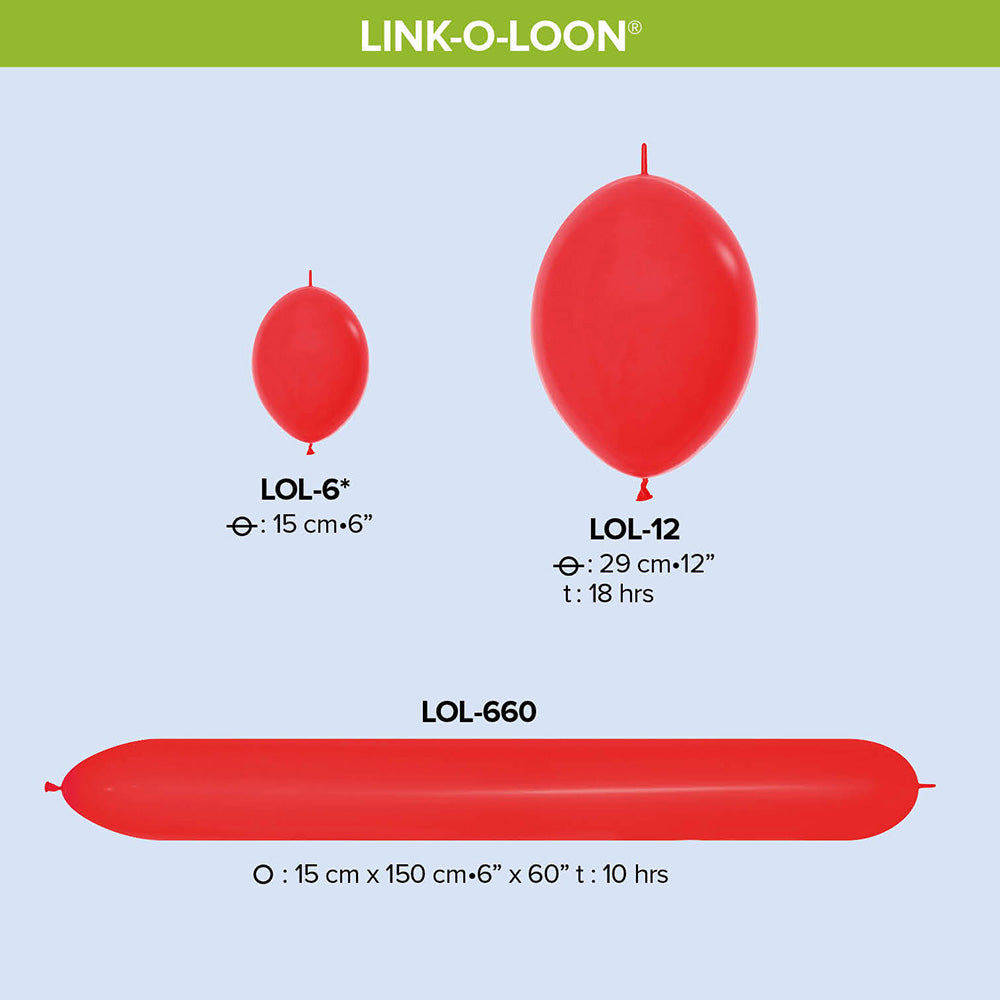 BLUE METAL LINK-O-LOON LATEX BALLOON | SEMPERTEX COLOMBIA– Sempertex