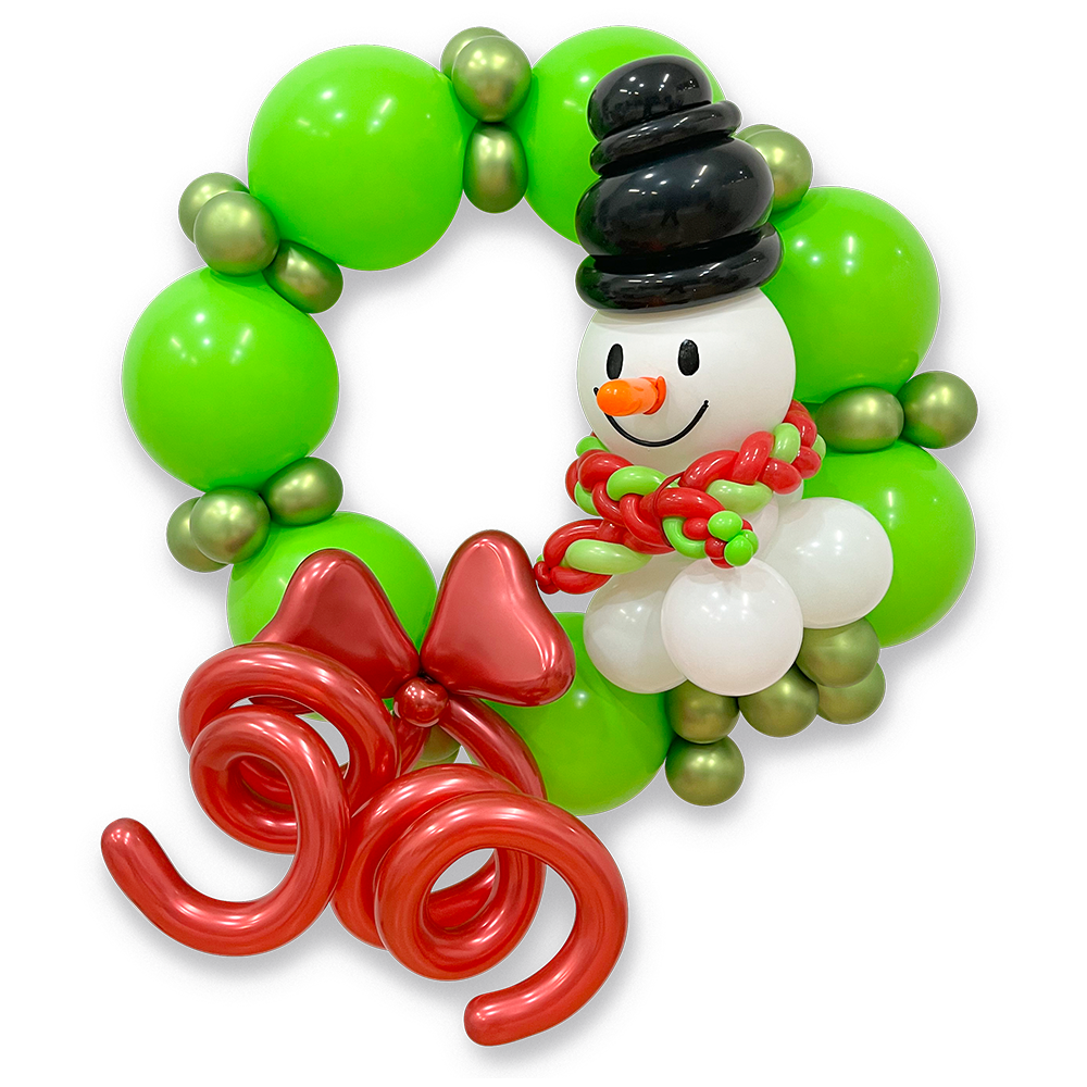 Christmas Snowman Wreath 