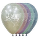 SILK HAPPY BIRTHDAY INFINITY® ROUND LATEX BALLOONS