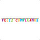 CARTEL DE LETRAS FELIZ CUMPLEAÑOS FESTIVO