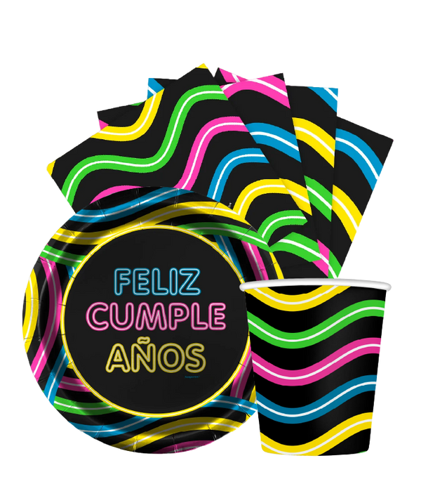 Feliz Cumpleaños Fluorescente