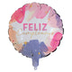 GLOBO METALIZADO FELIZ CUMPLEAÑOS ACUARELA