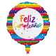 GLOBO METALIZADO FELIZ CUMPLEAÑOS FESTIVO