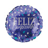 BLUE TERRAZZO HAPPY BIRTHDAY FOIL BALLOON