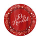 PLATO NAVIDAD BRILLANTE METALIZADO