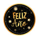 PLATO METALIZADO FELIZ AÑO