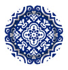 BLUE MEDITERRANEAN PLATE