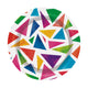COLORFUL TRIANGLES PLATE