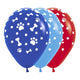 FASHION ASSORTED BOY PAW PRINTS INFINITY® ROUND LATEX BALLOONS