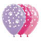 FASHION ASSORTED GIRL FOOTPRINTS INFINITY® ROUND LATEX BALLOONS