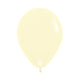 ROUND LATEX BALLOON PASTEL MATTE YELLOW 