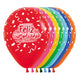 GLOBO REDONDO INFINITY® FELIZ CUMPLEAÑOS FESTIVO FASHION SURTIDO
