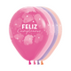 FASHION ASSORTED WATERCOLOR PARTY HAPPY BIRTHDAY INFINITY® ROUND LATEX BALLOONS