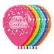 GLOBO REDONDO INFINITY® HAPPY BIRTHDAY FESTIVO FASHION SURTIDO
