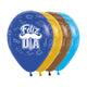 FASHION ASSORTED MOUSTACHE PARTY FELIZ DIA INFINITY® ROUND LATEX BALLOONS