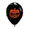 GLOBO REDONDO INFINITY® HAPPY HALLOWEEN FRIENDS FASHION NEGRO