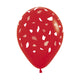 FASHION RED TERRAZO INFINITY® ROUND LATEX BALLOONS