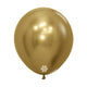 GLOBO LATEX REDONDO REFLEX DORADO