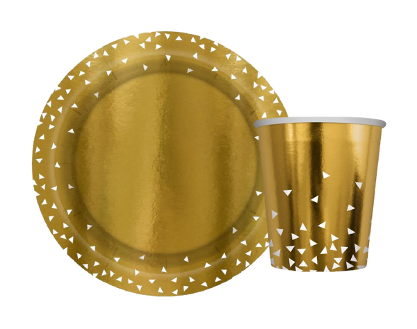 Triángulos Dorado Mate