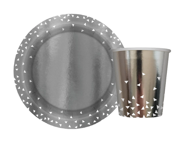 Triángulos PLateado Mate