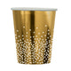 GOLD CONFETTI METALLIC TUMBLER