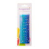 BLUE TERRAZZO CANDLE X 8