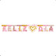 CARTEL LETRAS METALIZADO CORAZONES BRILLANTES