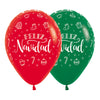 GLOBO REDONDO INFINITY® FELIZ NAVIDAD CORONA FASHION SURTIDO NAVIDAD