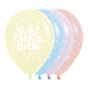 GLOBO REDONDO INFINITY® FELIZ CUMPLEAÑOS FESTIVAL PASTEL PASTEL MATE FASHION SURTIDO