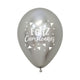 TRIANGLES BIRTHDAY ROUND LATEX BALLOONS