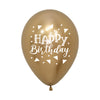 GLOBO REDONDO HAPPY BIRTHDAY TRIANGULOS