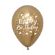GLOBO REDONDO HAPPY BIRTHDAY TRIANGULOS