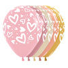 GLOBO REDONDO INFINITY® CORAZONES BRILLANTES