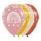 FASHION ASSORTED RAINBOW FELIZ CUMPLEAÑOS INFINITY® ROUND LATEX BALLOONS