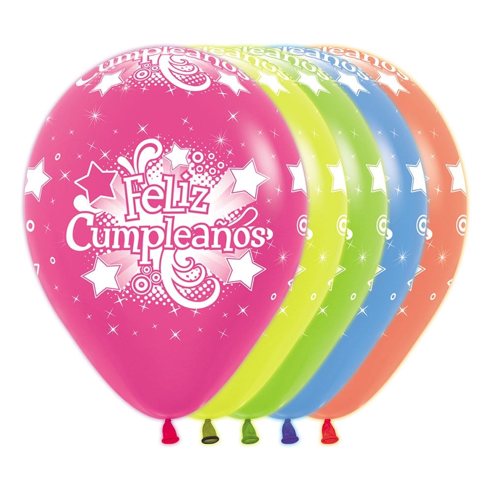 Globos R9 Neón Surtido Sempertex 7 Unidades