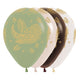 GLOBO REDONDO INFINITY® FELIZ CUMPLEAÑOS HOJAS TROPICALES FASHION Y CRISTAL SURTIDO