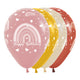 FASHION ASSORTED RAINBOW HAPPY BIRTHDAY INFINITY® ROUND LATEX BALLOONS