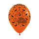 GLOBO REDONDO INFINITY® HALLOWEEN NOCHE FASHION NARANJA