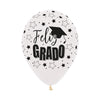GLOBO REDONDO INFINITY® MENSAJES GRADO FASHION TRANSPARENTE