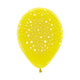 GLOBO REDONDO INFINITY® ESTRELLAS CRISTAL AMARILLO