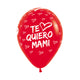 GLOBO REDONDO INFINITY® TE QUIERO MAMI MODERNO FASHION ROJO