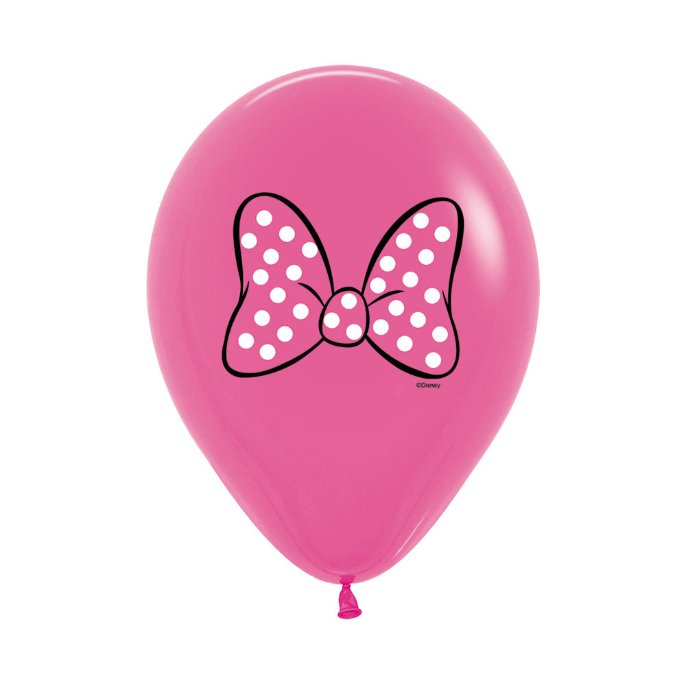 Cumpleaños de globo, logo de minnie mouse, flor, magenta, partido