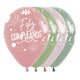 GLOBO REDONDO INFINITY® FELIZ CUMPLEAÑOS PASTEL DUSK SURTIDO