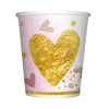 VASO CORAZONES BRILLANTES