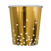 VASO TRIANGULOS DORADO MATE